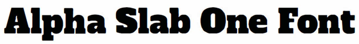 Alpha Slab One